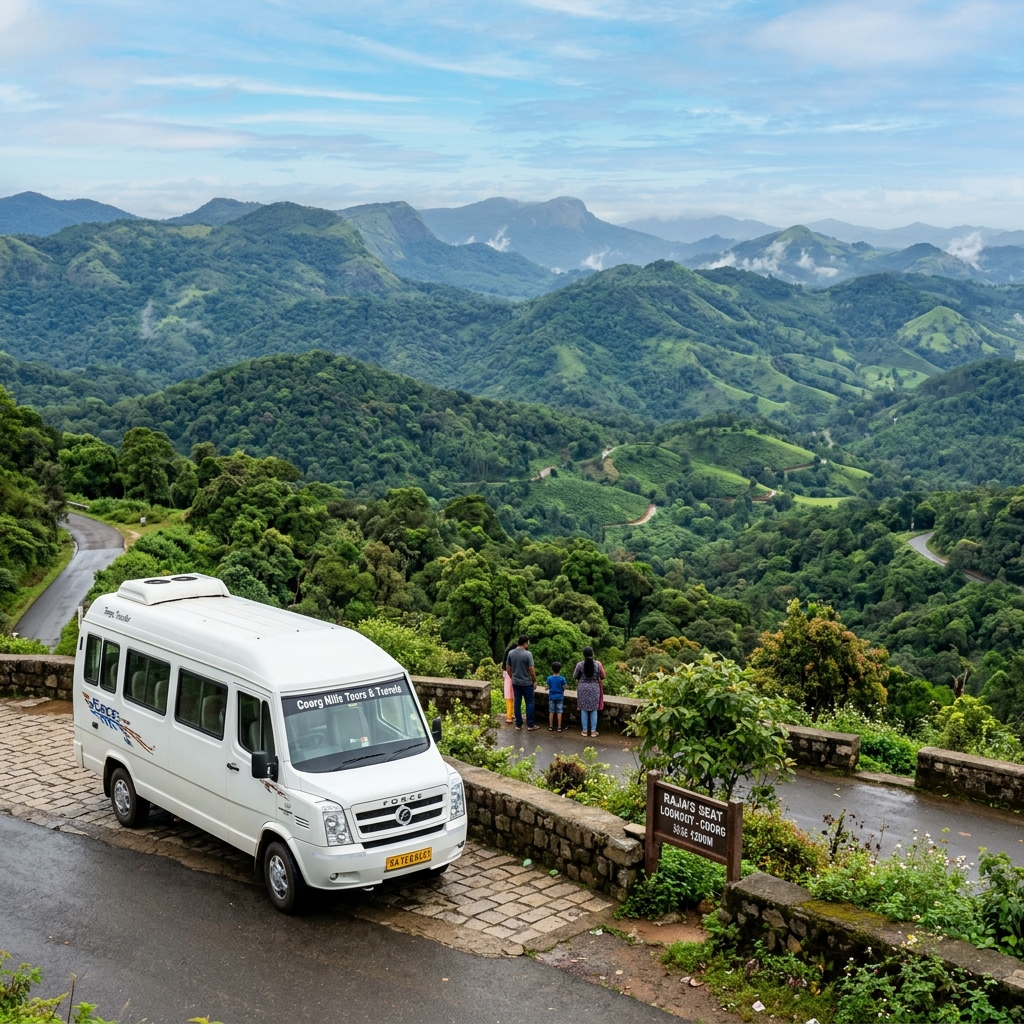 Tempo Traveller for airport taxi Coorg